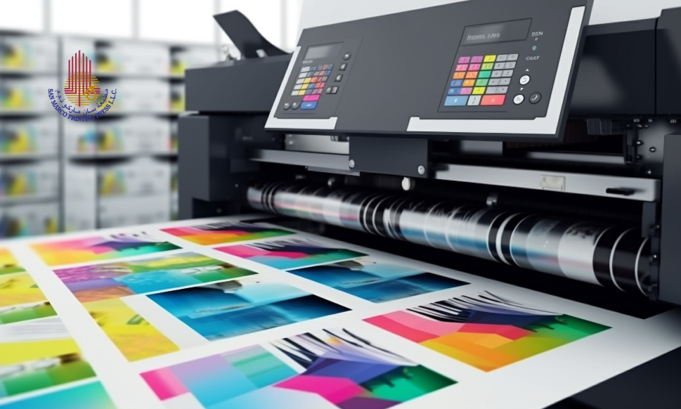 Modern digital printing machine used for Printing services in Dubai